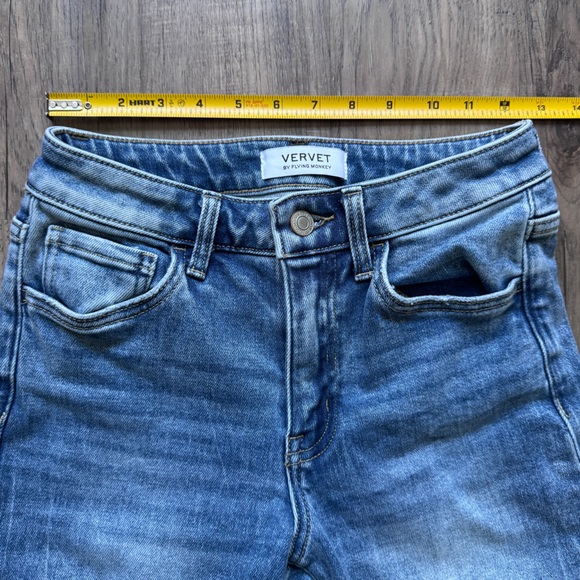 VERVET BY FLYING MONKEY Willa High Rise Trouser Stretch Flare Jean - Sz 25 x 34 - Picture 6 of 14